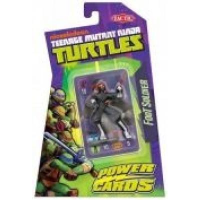 Turtles power cards gra z figurką. foot soldier