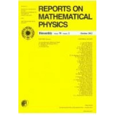 Reports on mathematical physics 80/2 pergamon