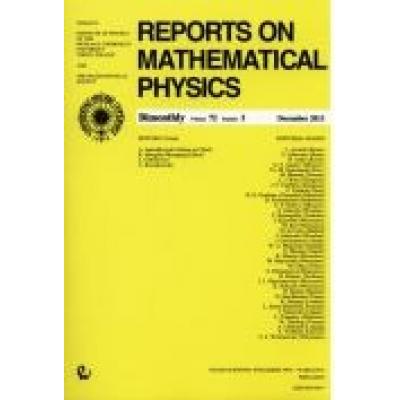 Reports on mathematical physics 81/3 pergamon