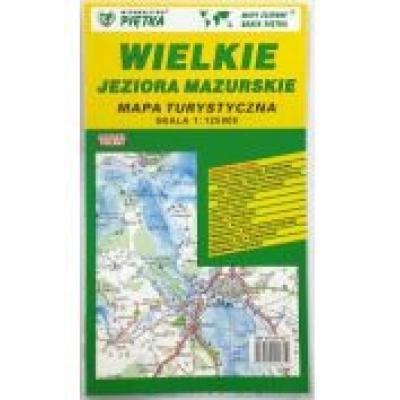 Wielkie jeziora mazurskie 1:125 000 mapa turyst.