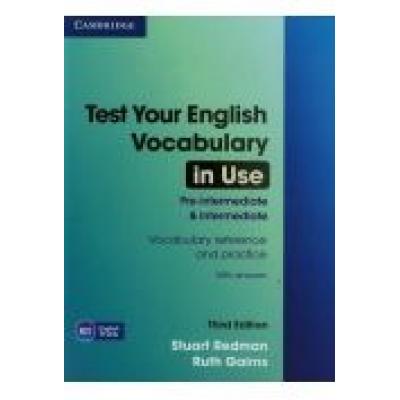 Test your english vocabulary in use 3ed pre-intermediate/intermediate with answers