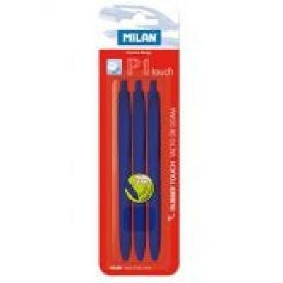 Długopis p1 touch niebieski (3szt) milan