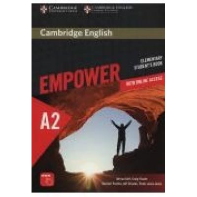 Cambridge english empower elementary a2. student`s book with online assessment and practice and online workbook
