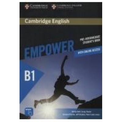 Cambridge english empower pre-intermediate b1. student`s book with online assessment and practice and online workbook