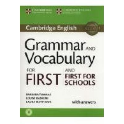 Grammar and vocabulary for first and first for schools  book w/ans and audio