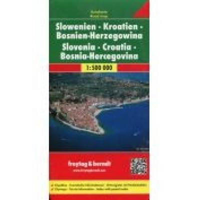 Słowenia chorwacja bośnia i hercegowina mapa 1:500 000