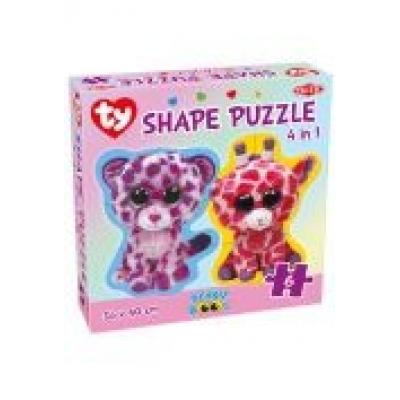 Puzzle ty 4w1 beanie boo's shape