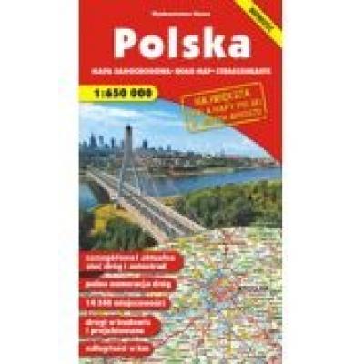 Mapa samochodowa. polska 1:650 000 wyd. 2