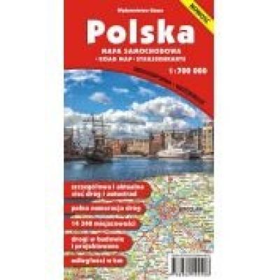 Polska. mapa samochodowa 1:700 000. wodoodporna wyd. 2