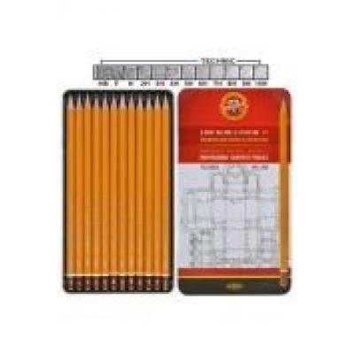 Ołówek koh-i-noor grafitowy 1502/i art hb 10h komplet 12 sztuk
