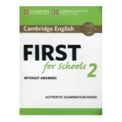 Cambridge english first for schools 2 sb no answers