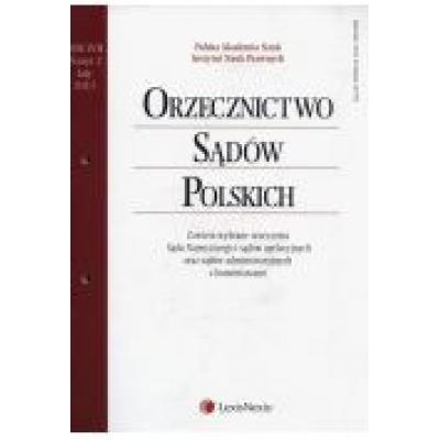 Orzecznictwo sądów polskich 2/2013