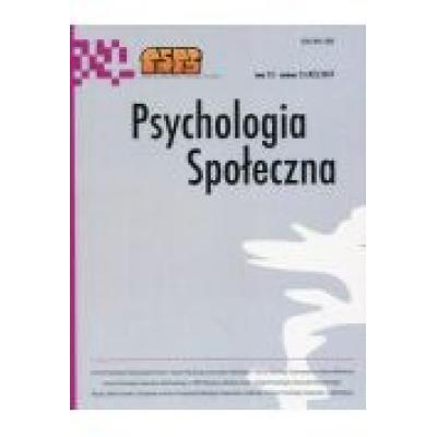 Psychologia społeczna tom 12 nr 3 (42 )2017