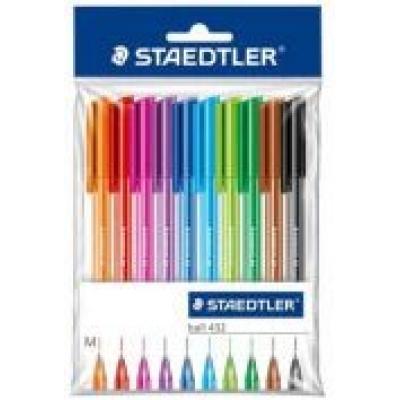 Długopis jednorazowy trójkątny 10 kolorów