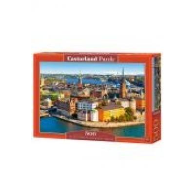 Puzzle 500 sztokholm stare miasto, szwecja castor