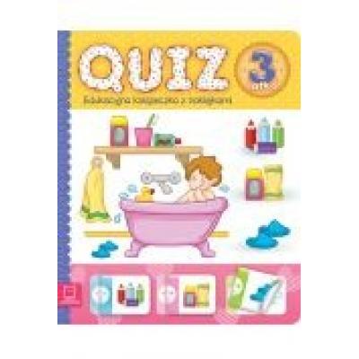 Quiz 3-latka. edukacyjna książeczka z naklejkami