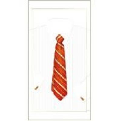 Karnet 12x23 g05 41a 036 + koperta krawat czerwony