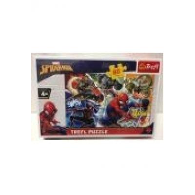 Puzzle 60 waleczny spider-man trefl