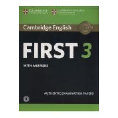 Cambridge english first 3 sb with answers and audio