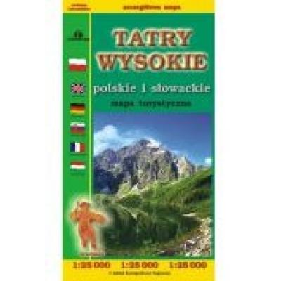 Tatry wysokie polskie i słowackie mapa