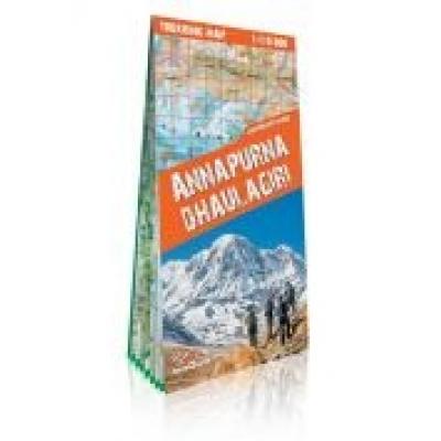 Trekking map - annapurna i dhaulagiri 1:110 000
