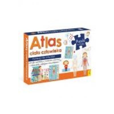 Pakiet atlas ciała człowieka + mapa i puzzle