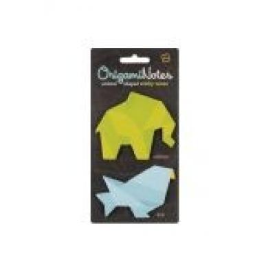 Origami notes - karteczki samoprzylepne słoń/ptak