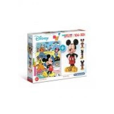Puzzle 104 3d model mickey mouse