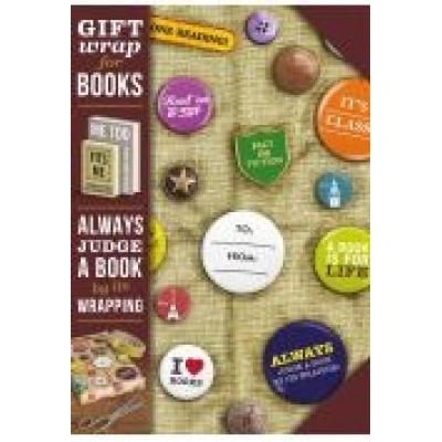 Gift wrap papier do książki book badges
