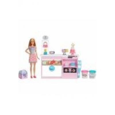 Barbie. pracownia wypieków zestaw + lalka