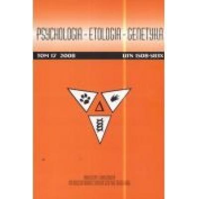 Psychologia etologia genetyka tom 13/2006