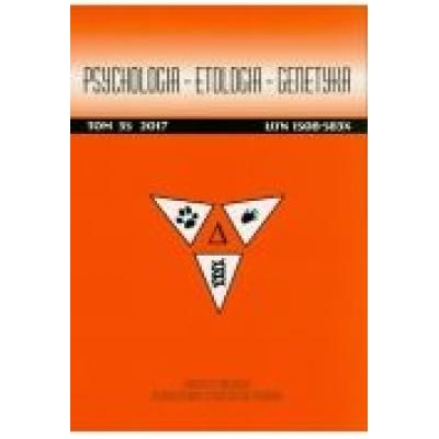 Psychologia etologia genetyka tom 35 2017