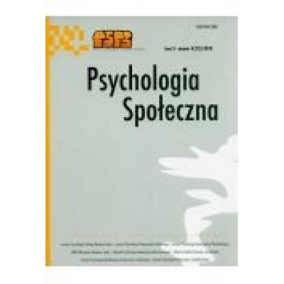 Psychologia społeczna tom 5 numer 4 (15) 2010