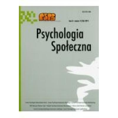 Psychologia społeczna tom 6 numer 1(16) 2011