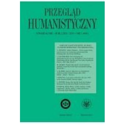 Przegląd humanistyczny 2019/1 (464)
