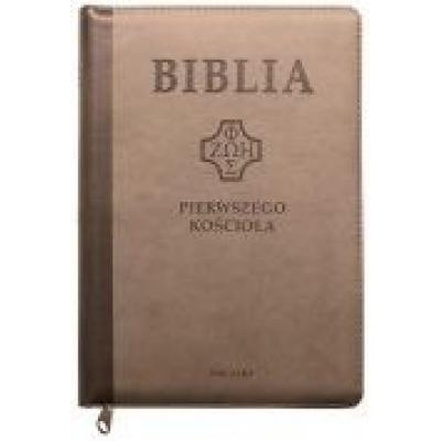 Biblia pierwszego kościoła z paginat. brązowa