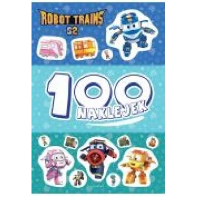Robot trains. 100 naklejek