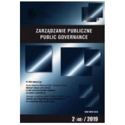 Zarządzanie publiczne 2 (48) 2019