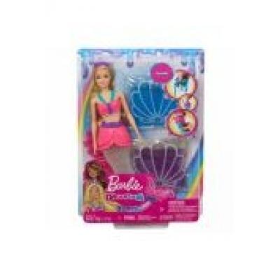 Barbie dreamtopia. lalka syrenka brokatowy slime
