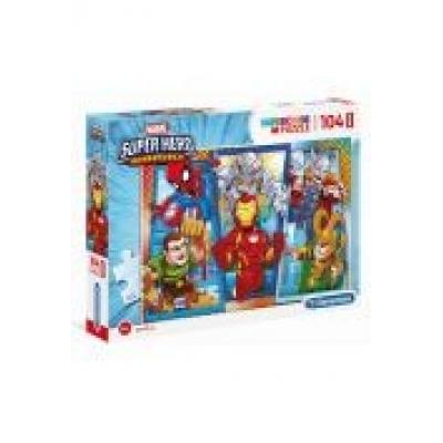 Puzzle 104 super kolor superhero maxi