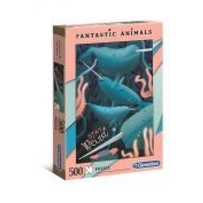 Puzzle 500 fantastic animals narwhal
