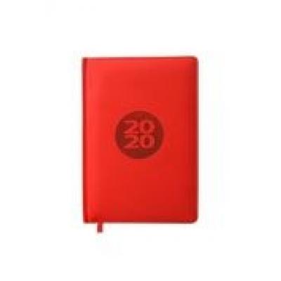 Kalendarz książkowy 2021 a5 czerwony easy