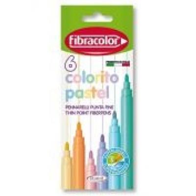 Pisaki colorito pastel 6 kolorów fibracolor