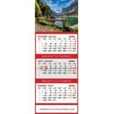 Kalendarz 2021 ścienny trójdzielny alpy