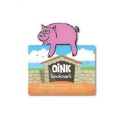 Zwierzęca zakładka do książki - oink - kwik