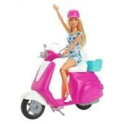 Barbie lalka na skuterze p4 gbk85 mattel