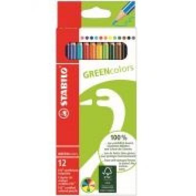 Kredki greencolors etui 12 kolorów stabilo