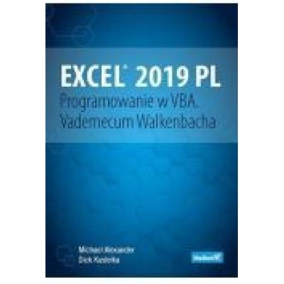 Excel 2019 pl. programowanie w vba. vademecum