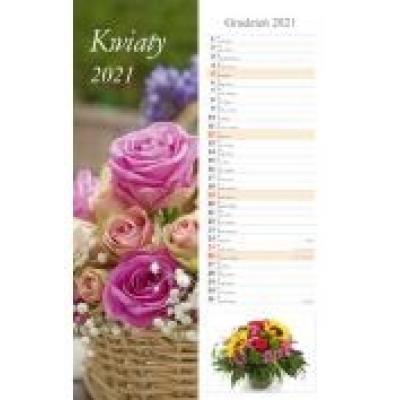 Kalendarz 2021 kwiaty 13 pasek radwan