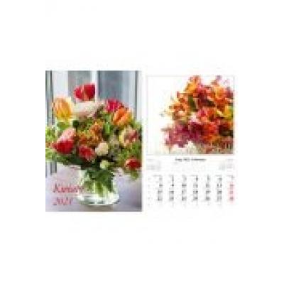 Kalendarz 2021 kwiaty 7 planszowy radwan
